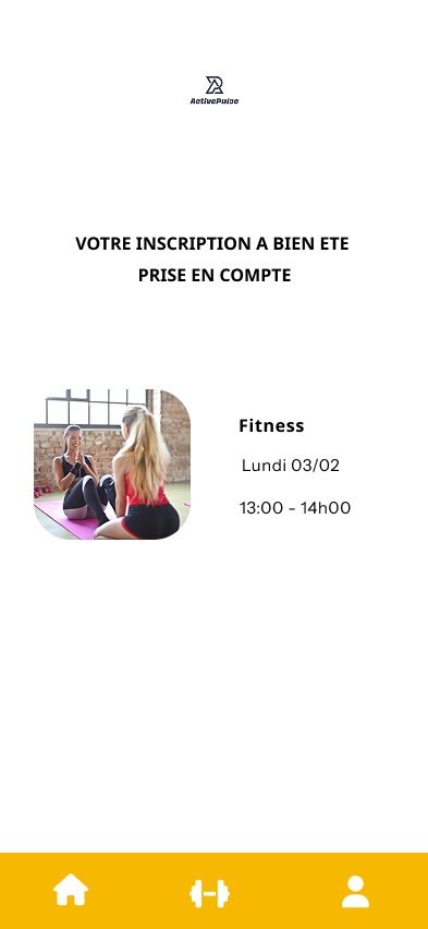 Validation d'inscription