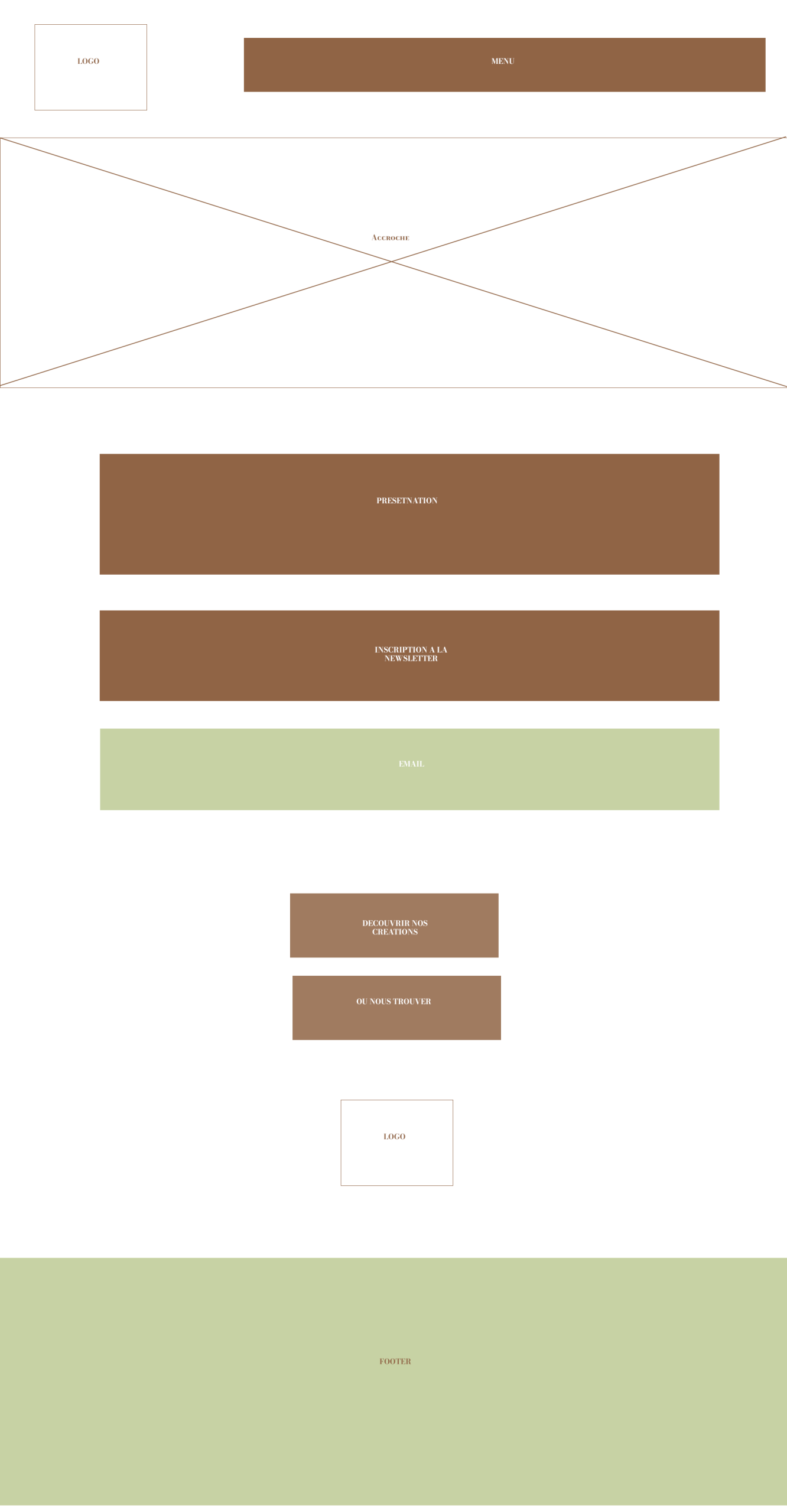 Maquette accueil desktop